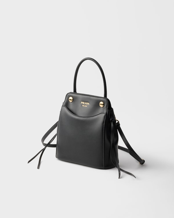 Prada Carry迷你皮革手袋 - 黑色 Prada Carry迷你皮革手袋 - 黑色