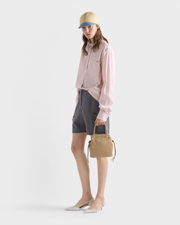 Prada Carry mini leather handbag - Sand Beige Prada Carry mini leather handbag - Sand Beige