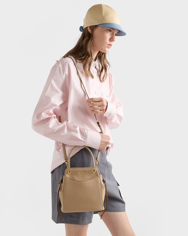 Prada Carry mini leather handbag - Sand Beige Prada Carry mini leather handbag - Sand Beige