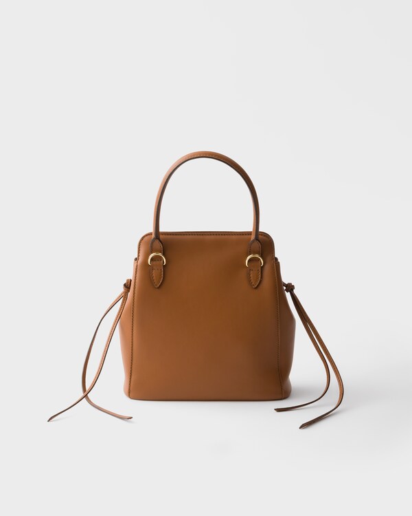 Prada Carry迷你皮革手袋 - 干邑色 Prada Carry迷你皮革手袋 - 干邑色