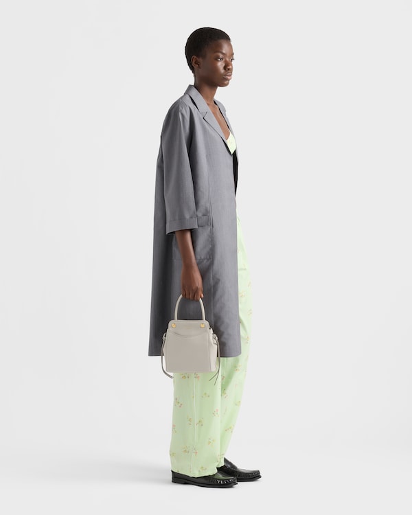 Prada Carry迷你皮革手袋 - 白色 Prada Carry迷你皮革手袋 - 白色