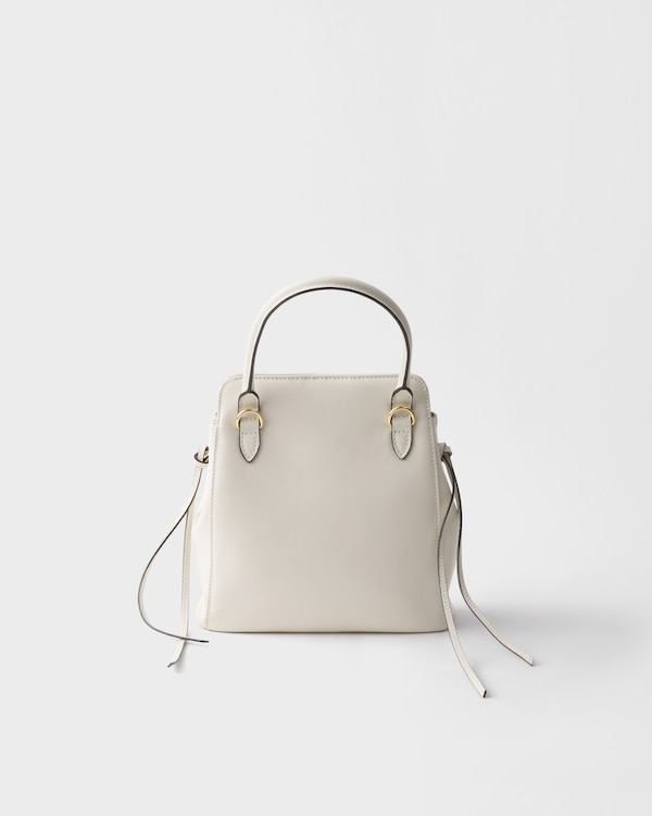 Prada Carry迷你皮革手袋 - 白色 Prada Carry迷你皮革手袋 - 白色