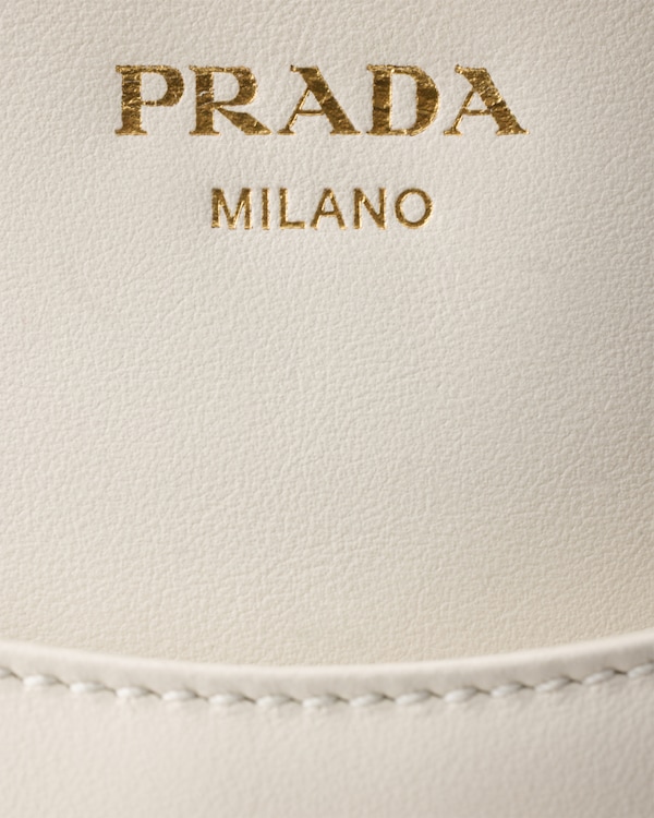 Prada Carry迷你皮革手袋 - 白色 Prada Carry迷你皮革手袋 - 白色