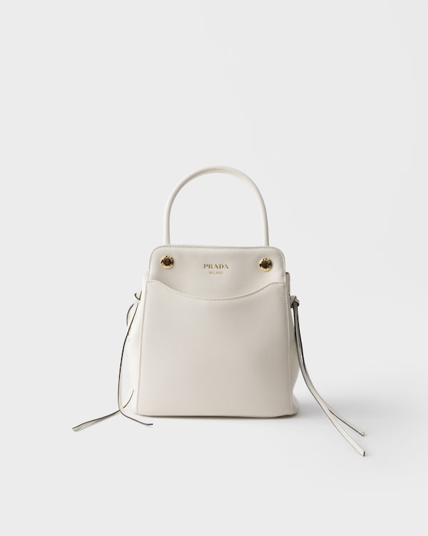 Prada Carry迷你皮革手袋 - 白色 Prada Carry迷你皮革手袋 - 白色
