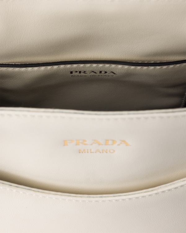 Prada Carry迷你皮革手袋 - 白色 Prada Carry迷你皮革手袋 - 白色