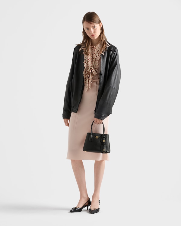 Prada Double Saffiano皮革迷你手袋 - 黑色 Prada Double Saffiano皮革迷你手袋 - 黑色