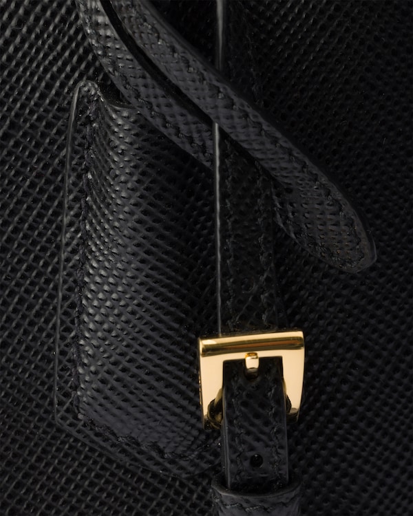 Prada Double Saffiano皮革迷你手袋 - 黑色 Prada Double Saffiano皮革迷你手袋 - 黑色