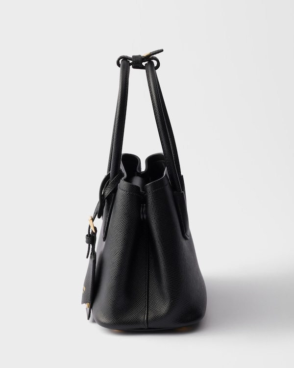 Prada Double Saffiano皮革迷你手袋 - 黑色 Prada Double Saffiano皮革迷你手袋 - 黑色