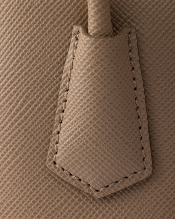 Prada Double Saffiano皮革迷你手袋 - 豆沙色 Prada Double Saffiano皮革迷你手袋 - 豆沙色
