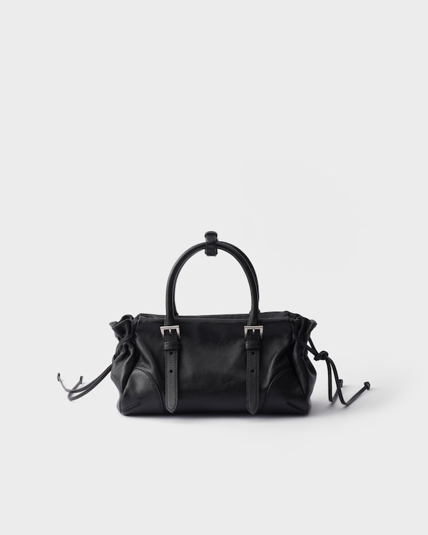Prada Bonnie小号皮革手袋 - 黑色 Prada Bonnie小号皮革手袋 - 黑色