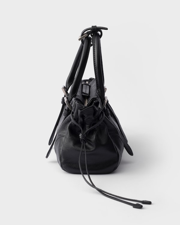 Prada Bonnie小号皮革手袋 - 黑色 Prada Bonnie小号皮革手袋 - 黑色