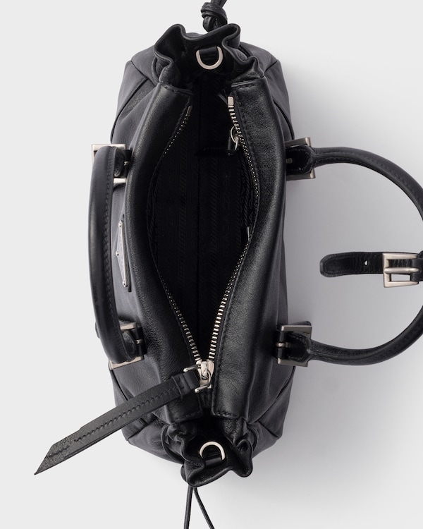 Prada Bonnie小号皮革手袋 - 黑色 Prada Bonnie小号皮革手袋 - 黑色