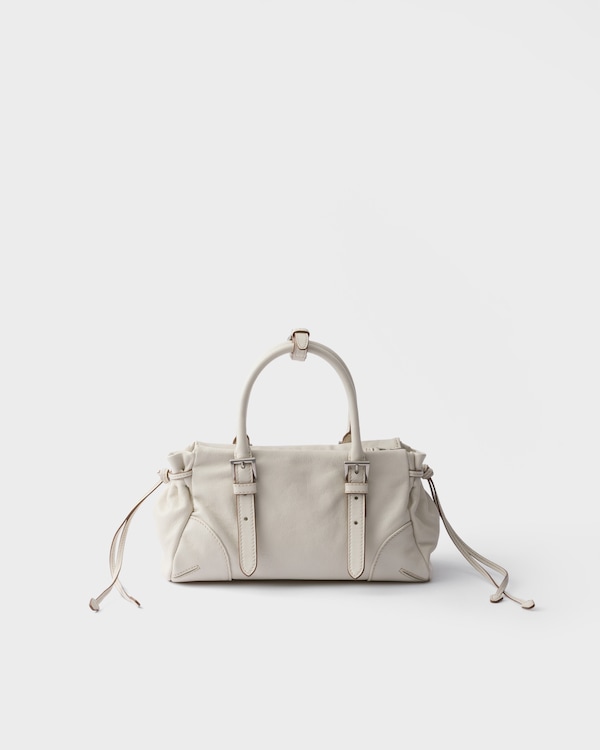 Prada Karin小号皮革手袋 - 白色 Prada Karin小号皮革手袋 - 白色