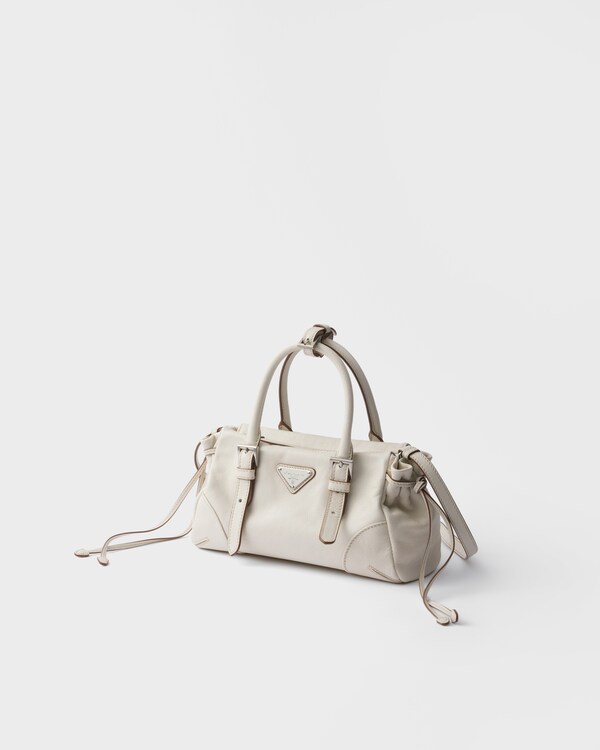 Prada Karin小号皮革手袋 - 白色 Prada Karin小号皮革手袋 - 白色
