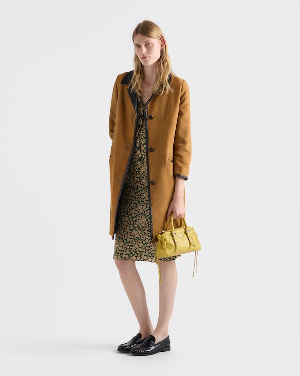 Prada Karin小号皮革手袋 - 柑橘黄 Prada Karin小号皮革手袋 - 柑橘黄