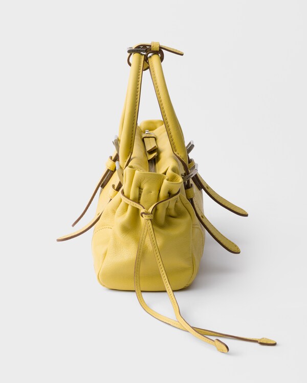 Prada Karin小号皮革手袋 - 柑橘黄 Prada Karin小号皮革手袋 - 柑橘黄