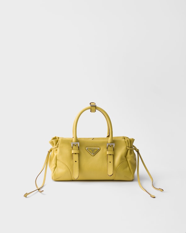 Prada Karin小号皮革手袋 - 柑橘黄 Prada Karin小号皮革手袋 - 柑橘黄