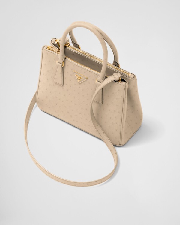 Prada Galleria medium ostrich leather bag - Powder Pink Prada Galleria medium ostrich leather bag - Powder Pink