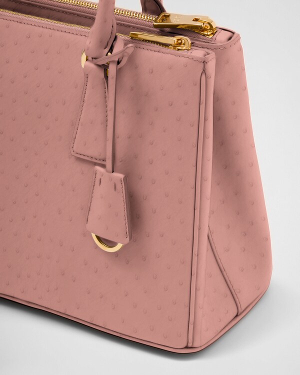 Prada Galleria medium ostrich leather bag - Petal Pink Prada Galleria medium ostrich leather bag - Petal Pink