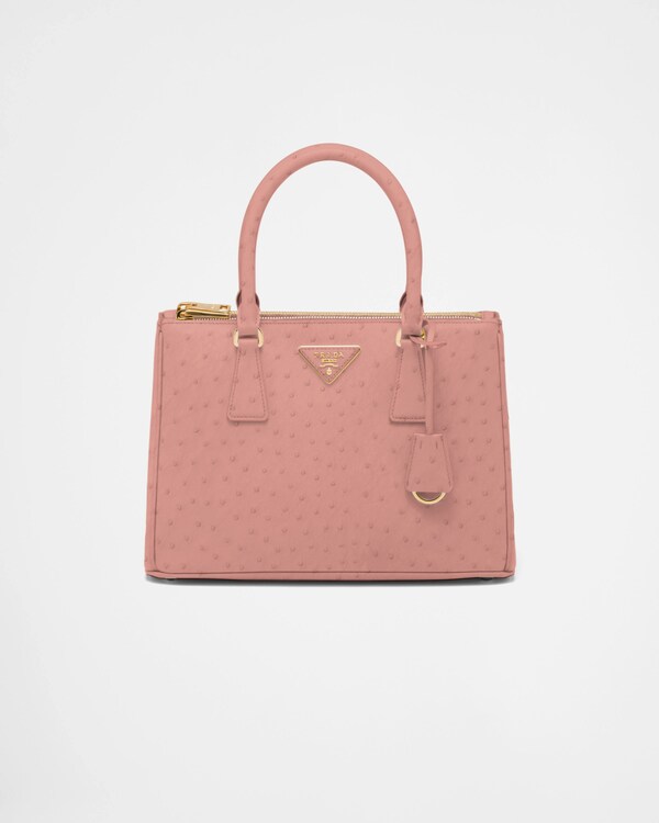 Prada Galleria medium ostrich leather bag - Petal Pink Prada Galleria medium ostrich leather bag - Petal Pink