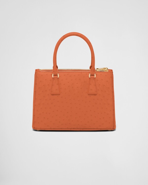 Prada Galleria medium ostrich leather bag - Papaya Prada Galleria medium ostrich leather bag - Papaya