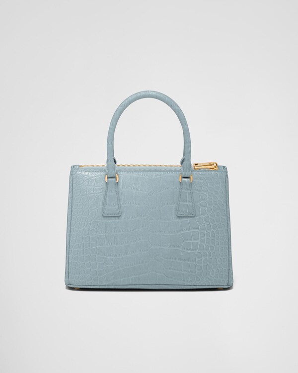 Prada Galleria medium crocodile leather bag - Light Blue Prada Galleria medium crocodile leather bag - Light Blue