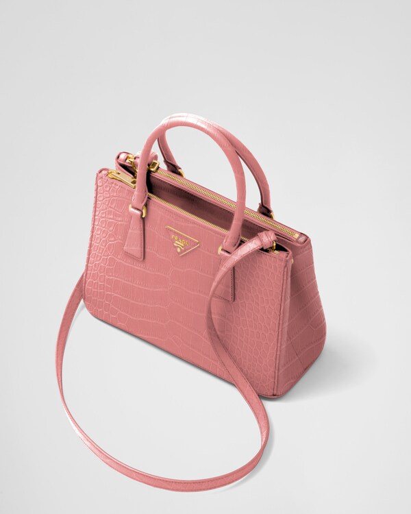 Prada Galleria medium crocodile leather bag - Petal Pink Prada Galleria medium crocodile leather bag - Petal Pink
