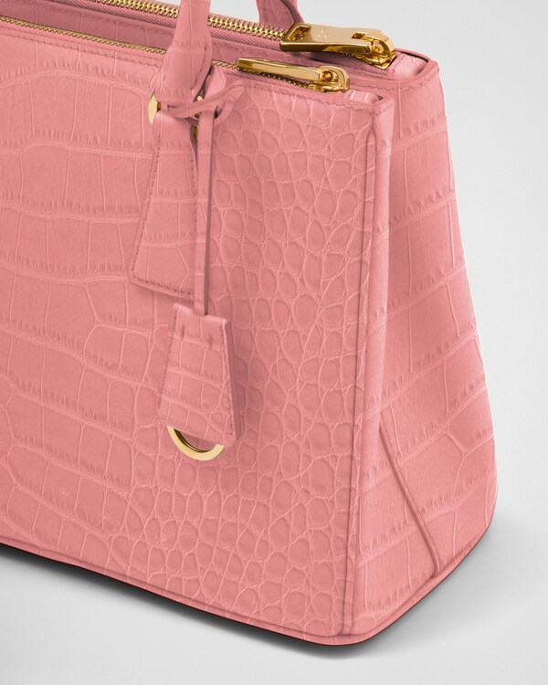 Prada Galleria medium crocodile leather bag - Petal Pink Prada Galleria medium crocodile leather bag - Petal Pink
