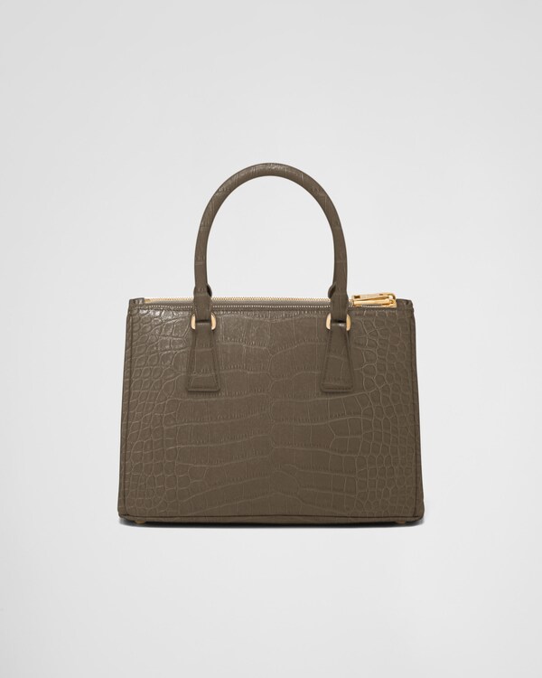 Prada Galleria medium crocodile leather bag - Clay Grey Prada Galleria medium crocodile leather bag - Clay Grey