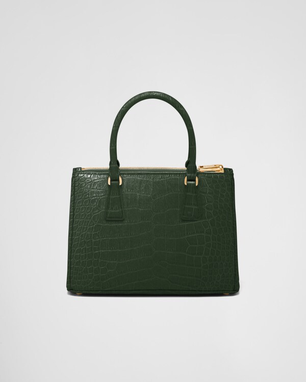 Prada Galleria medium crocodile leather bag - Emerald Green Prada Galleria medium crocodile leather bag - Emerald Green