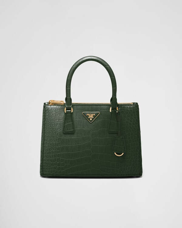 Prada Galleria medium crocodile leather bag - Emerald Green Prada Galleria medium crocodile leather bag - Emerald Green
