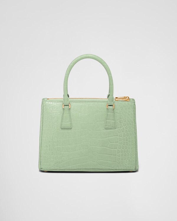Prada Galleria medium crocodile leather bag - Aqua Prada Galleria medium crocodile leather bag - Aqua