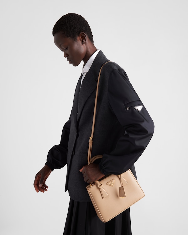 Prada Galleria small Saffiano leather bag - Sand Beige Prada Galleria small Saffiano leather bag - Sand Beige