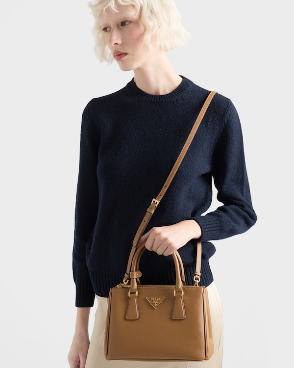 Prada Galleria 小号Saffiano 皮革手袋 - 焦糖色 Prada Galleria 小号Saffiano 皮革手袋 - 焦糖色