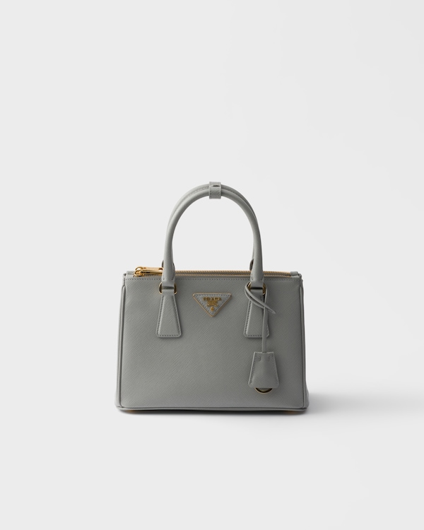 Prada Galleria 小号Saffiano 皮革手袋 - 云朵灰 Prada Galleria 小号Saffiano 皮革手袋 - 云朵灰