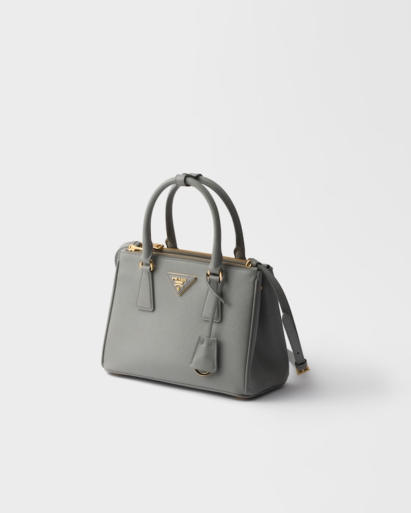 Prada Galleria 小号Saffiano 皮革手袋 - 云朵灰 Prada Galleria 小号Saffiano 皮革手袋 - 云朵灰