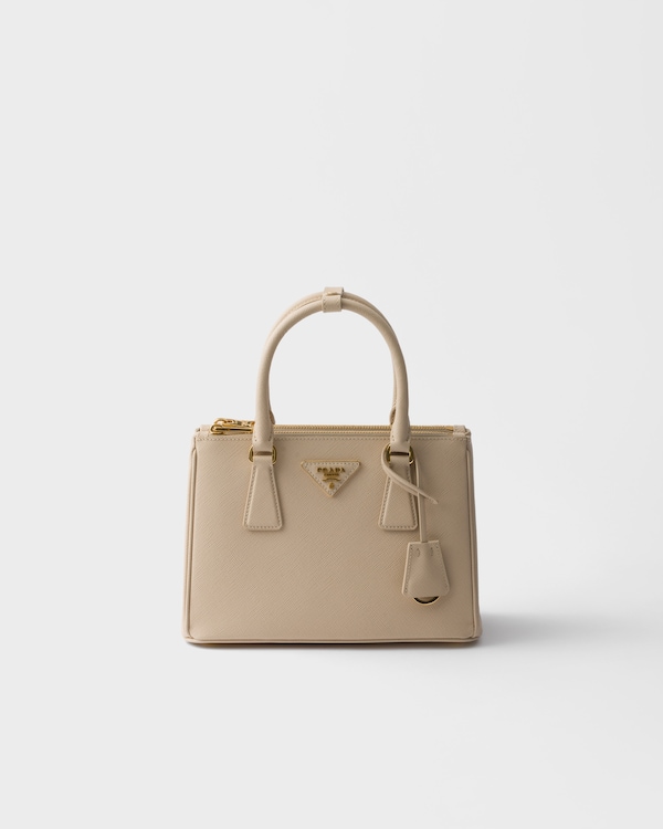 Prada Galleria 小号Saffiano 皮革手袋 - 洞石色 Prada Galleria 小号Saffiano 皮革手袋 - 洞石色