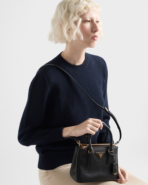 Prada Galleria mini Saffiano leather bag - Black Prada Galleria mini Saffiano leather bag - Black