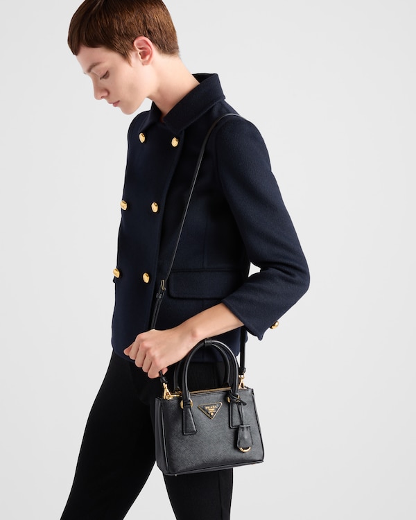 Prada Galleria mini Saffiano leather bag - Black Prada Galleria mini Saffiano leather bag - Black