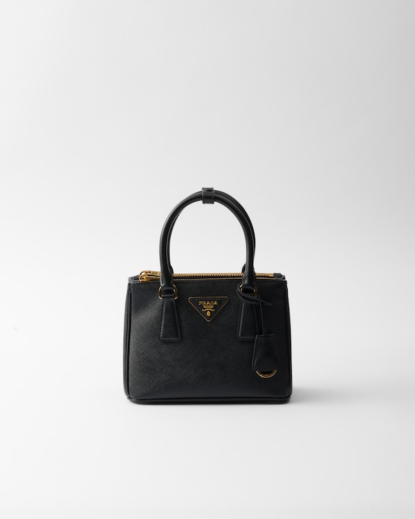 Prada Galleria mini Saffiano leather bag - Black Prada Galleria mini Saffiano leather bag - Black