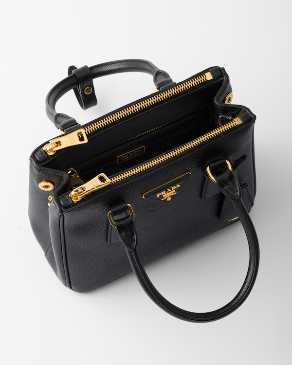 Prada Galleria mini Saffiano leather bag - Black Prada Galleria mini Saffiano leather bag - Black