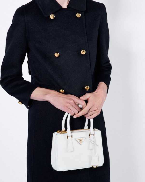 Prada Galleria mini Saffiano leather bag - White Prada Galleria mini Saffiano leather bag - White