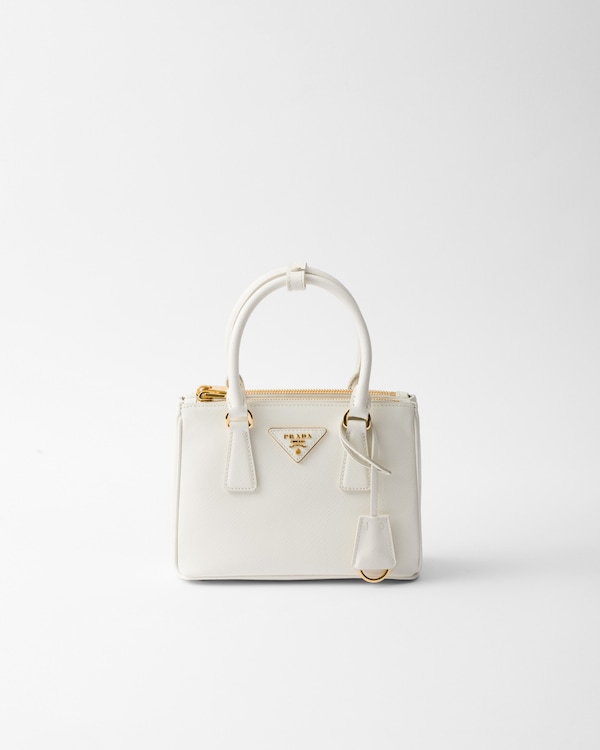Prada Galleria mini Saffiano leather bag - White Prada Galleria mini Saffiano leather bag - White