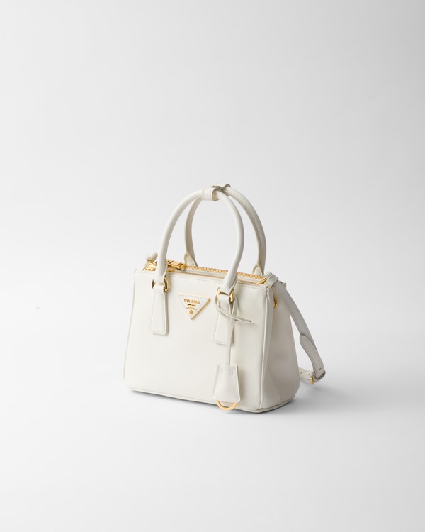 Prada Galleria mini Saffiano leather bag - White Prada Galleria mini Saffiano leather bag - White