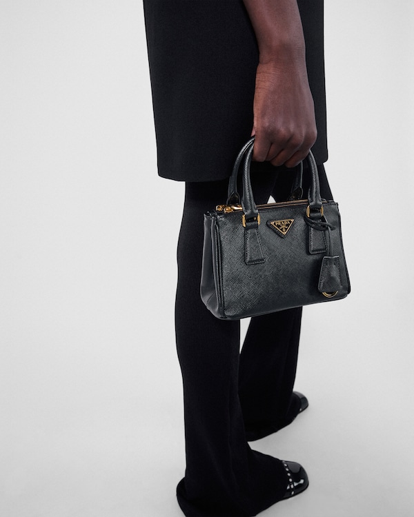 Prada Galleria Saffiano leather micro bag - Black Prada Galleria Saffiano leather micro bag - Black