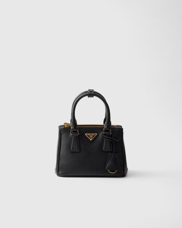 Prada Galleria Saffiano leather micro bag - Black Prada Galleria Saffiano leather micro bag - Black