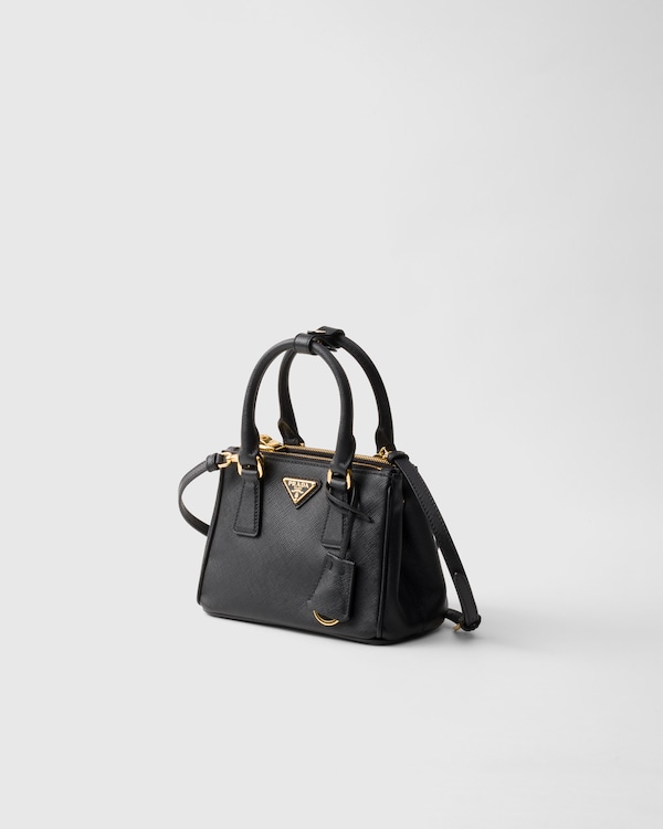 Prada Galleria Saffiano leather micro bag - Black Prada Galleria Saffiano leather micro bag - Black