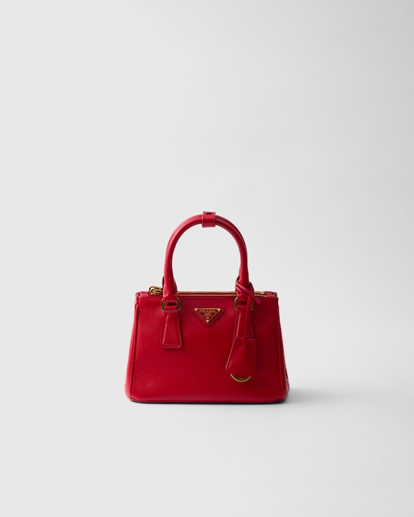 Prada Galleria Saffiano leather micro bag - Red Prada Galleria Saffiano leather micro bag - Red
