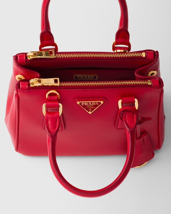 Prada Galleria Saffiano leather micro bag - Red Prada Galleria Saffiano leather micro bag - Red