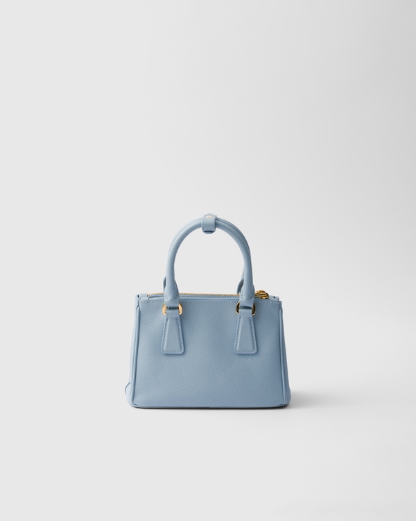 Prada Galleria Saffiano leather micro bag - Light Blue Prada Galleria Saffiano leather micro bag - Light Blue